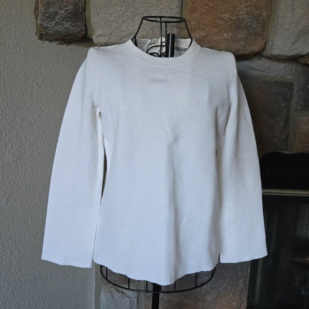 Madewell White Pull Over Sweater